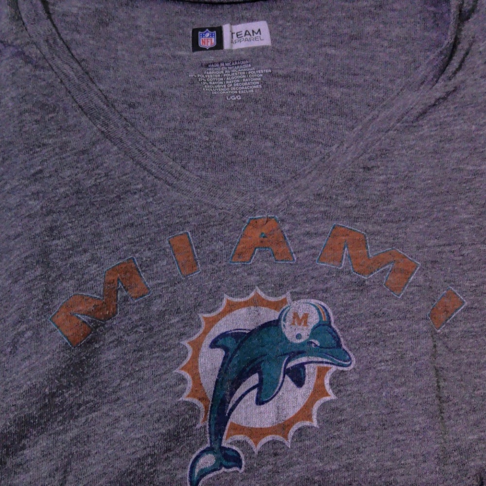 Miami Dolpins Heathered Top